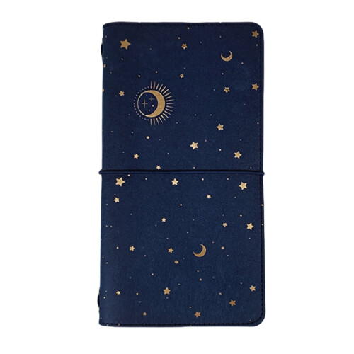 Starry Journal Refillable Binder Journal Notebook with 16 Sheet Blank Paper for Writing Sketching Journaling