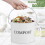Kitchen Compost Bin Metal Countertop 0.8 Gallon with Lid 4