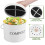 Kitchen Compost Bin Metal Countertop 0.8 Gallon with Lid 5