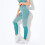 Damen-Leggings mit hohem Bund, einfarbig, knöchellang 3