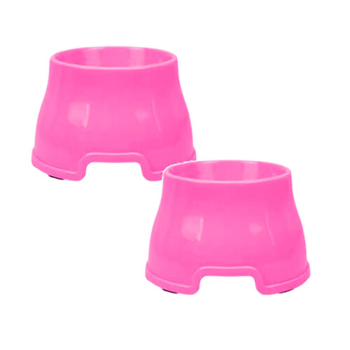 Conjunto de 2 tigelas para cães Spaniel anti-derramamento para água e comida.