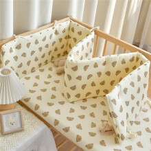 (150*28cm, D11) Kinderbedbeschermer en peuterbedbeschermerset, ademende mesh-bedbumper met verstelbare banden, universele