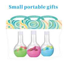 (Blue green purple) Badbom met grote capaciteit, individueel verpakte kleine cadeaus die gemakkelijk mee te nemen zijn, leuke interactieve