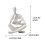 Thinker Reading Statue Resin Figurine 4.7x3 Inch 2
