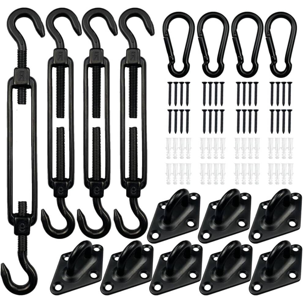 Stainless Steel Shade Sail Hardware Kit 44 Pcs 908436158558