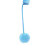 Cat toy spring fuzzy ball rope blue 7