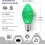 Ampoules de Noël LED C7 multicolores, lot de 25, culot E12 1
