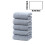 Serviettes à mains en coton beige, épaisses et douces, lot de 5 2