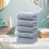 Serviettes à mains en coton beige, épaisses et douces, lot de 5 6