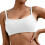 Women's Adjustable Square-Neck Wireless Yoga Bra White S 1