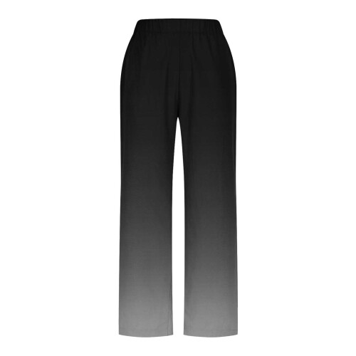 Damen Palazzo-Hose, einfarbig, elastischer Bund, Boho-Stil, weites Bein 1