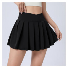 Women's tennis skorts stretchy quick-dry V-cut pleated