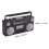DEEPCRAFF Radio Modell Schwarzer Kunststoff 1 Set 2