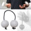 African shaker rattle white egg-shaped percussion 4