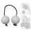 African shaker rattle white egg-shaped percussion 6