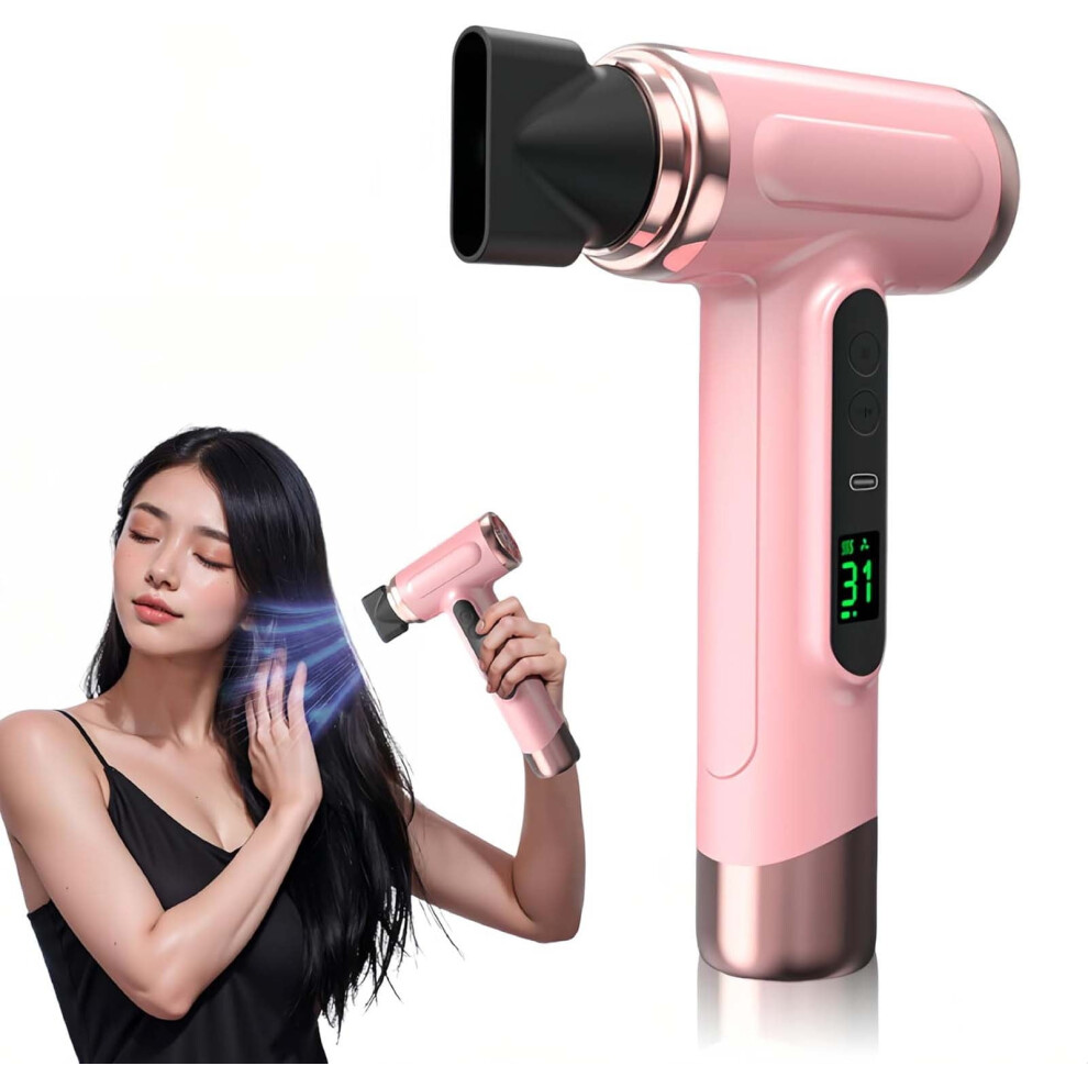 Cordless Ionic Hair Dryer with Digital Screen 3 Modes
