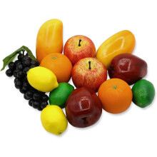 13Pcs Lifelike Fake Fruit Set: Apples, Lemons, Oranges, Mango, Grapes – for Home, Kitchen, Party, Photography Decor (Compatible with All Decor