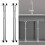 Undermonterade diskbänkskonsoler Justerbar höjd 2-pack 6