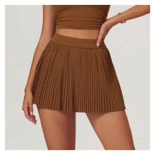 Women's pleated 2-in-1 golf tennis skirt with inner pocket