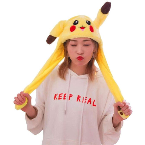 Pikachu Bunny Ears Λούτρινο Καπέλο Kawaii Cartoon Παιχνίδι 2