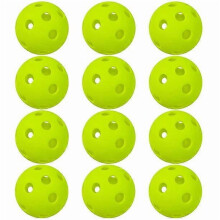 Indoor Pickleball Balls 26-Hole 12-Pack