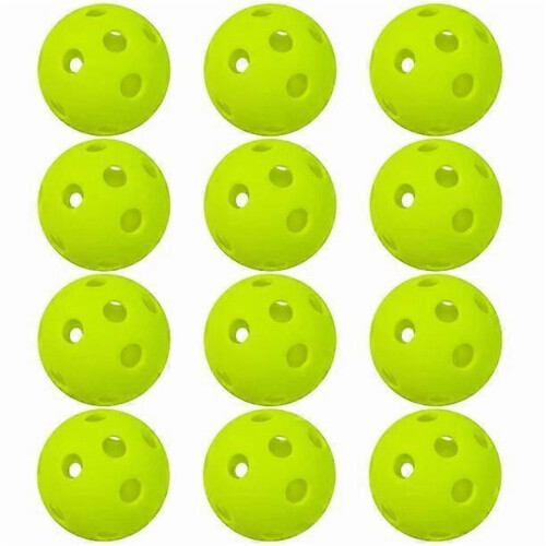 Indoor Pickleball Balls 26-Hole 12-Pack