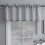 Beda Home λινό βαλάνς swag γκρι τσέπη για ράβδισμα 52"x18" 1