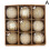 Ensemble de 9 boules de Noël incrustées de cristal 6