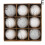 Ensemble de 9 boules de Noël incrustées de cristal 7