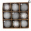 Ensemble de 9 boules de Noël incrustées de cristal 8