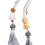 Buddhastaty hängande prydnad silver lotus pärla berlock 8