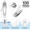 Ensemble de 100 coupe-ongles en acier inoxydable 1