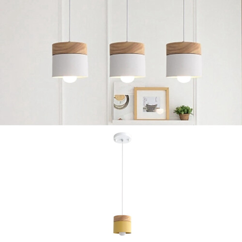 Pendant Light E27 Kitchen Island Loft Yellow 2