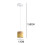 Pendant Light E27 Ceiling Lamp for Kitchen Island Yellow 8