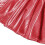 Rode metallic geplooide minirok voor dames 6