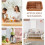 Panier de rangement pour couverts, imitation rotin chocolat, 1 pièce 5