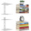 Invisible Floating Bookshelf Metal 4-Tier 2 Pack White 1