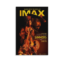 Affiches de film vintage Sinners sur toile (lot de 4)