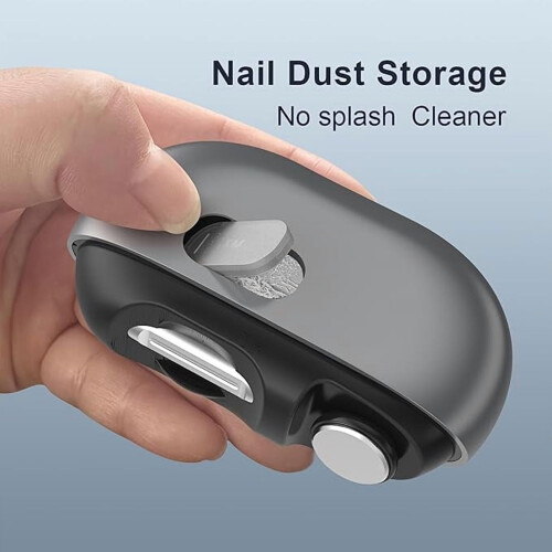 Coupe-ongles électrique rechargeable gris 1 pièce 1