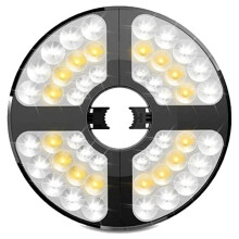 Napernyőfény, teraszra szerelhető esernyőfény, 3 fényerő mód, vezeték nélküli, 48 LED-es lámpa, 500 lm fényerő, elemes, es