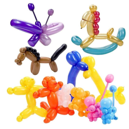 Long Twisting Balloons Assorted Colors 100 Pack 1