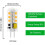 JINYUN G4 LED Bulbs Warm White 3000K 3W 6 pcs 1