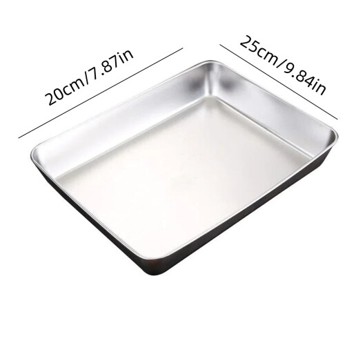 Plaque de cuisson rectangulaire en acier inoxydable 1 1