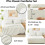 Ensemble de couette couleur avoine, taille complète, 7 pièces 5