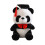 Panda de pelúcia formando com beca e capelo, 30 cm (12 polegadas) 1