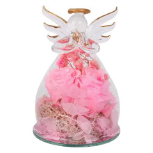 Gaveæske med konserveret rose og glaskuppel til kvinder, 1 stk.