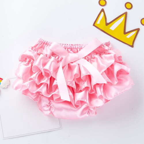 Baby Piger Bloomers Flæseshorts Elastisk Talje Lagdelt 1