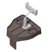 3-in-1 adjustable phone cup holder for inflatable pools and