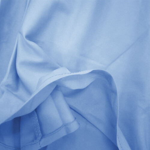 Saia longa plissada feminina azul lisa 2