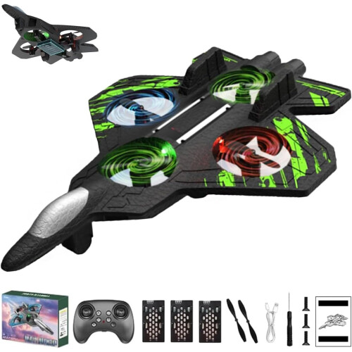Aereo giocattolo RC acrobatico con LED a 360